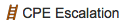 CPE escalations